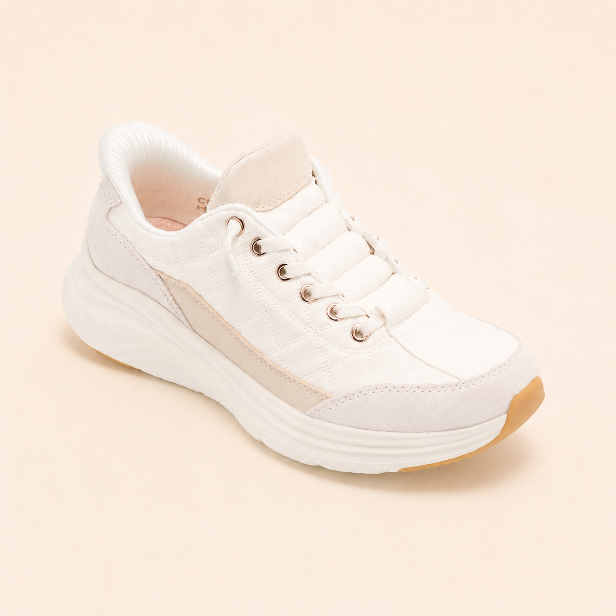 Women’s Comfy Quilted Platform Walking Sneakers