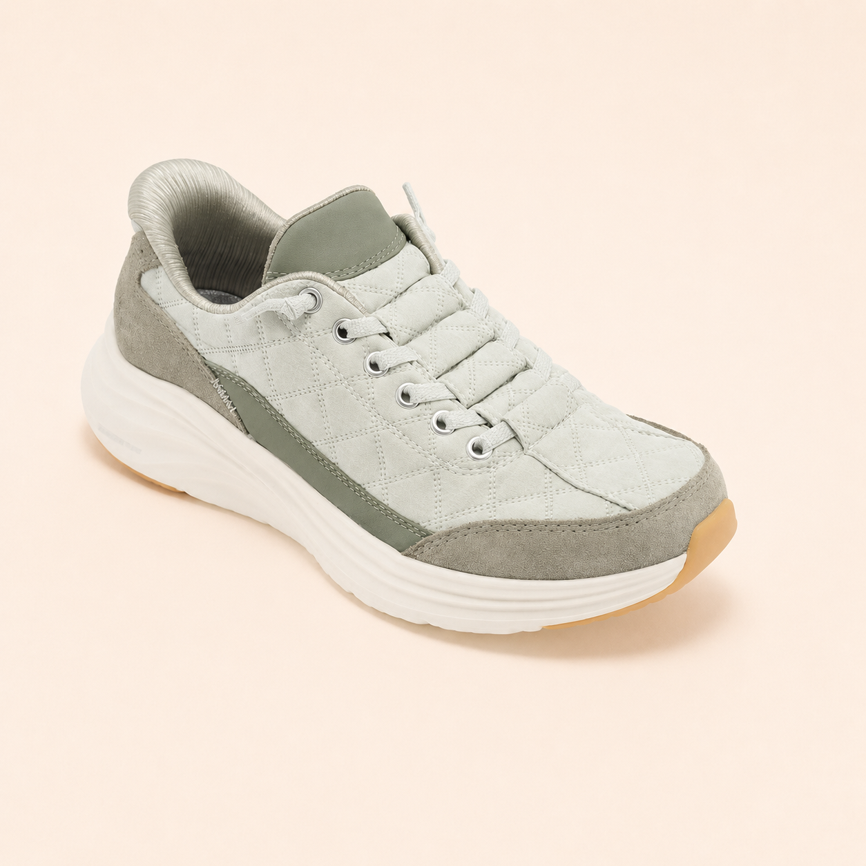 Women’s Comfy Quilted Platform Walking Sneakers